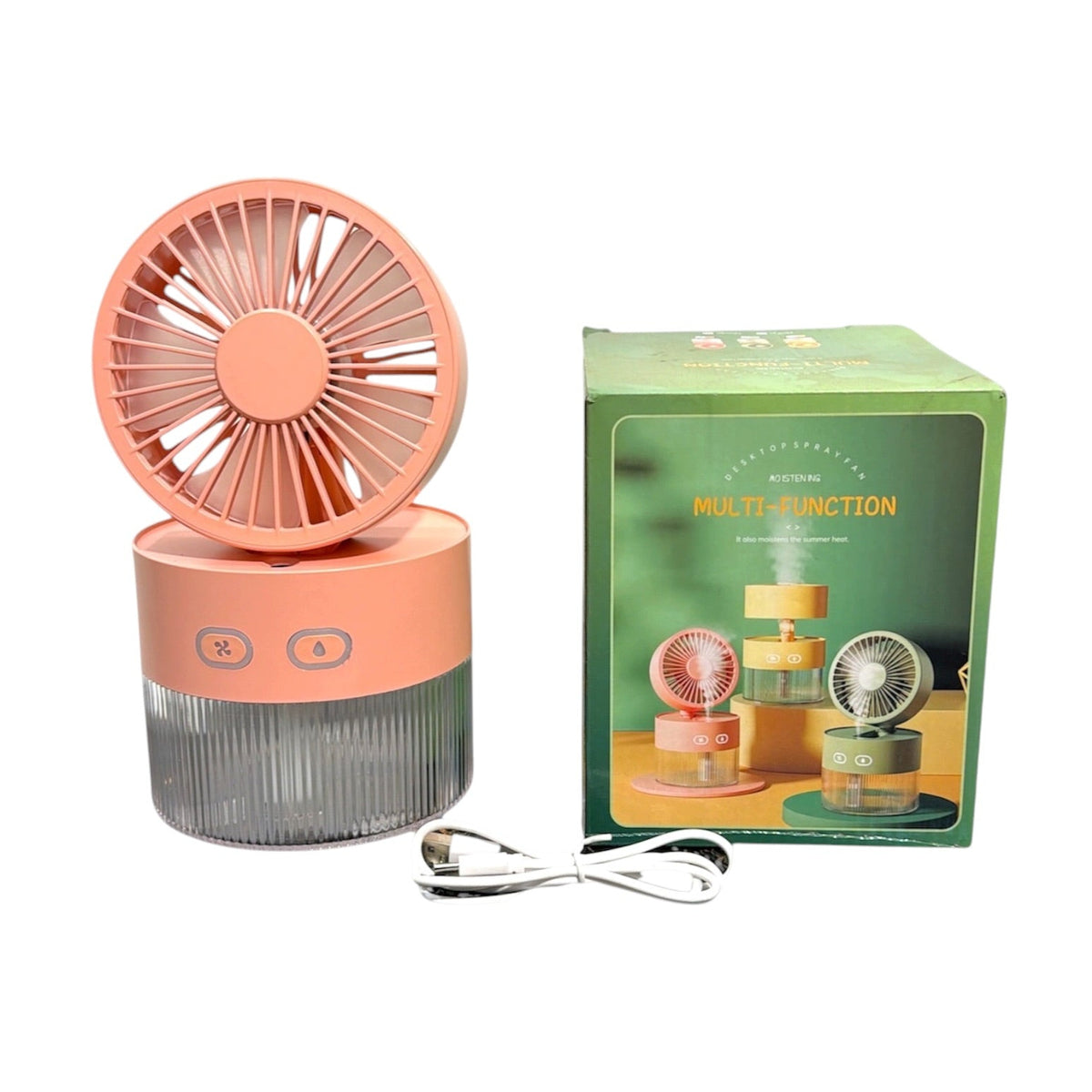 Mini Rechargeable Portable Fan – USB Rechargeable Handheld & Desktop Cooling Fan - LE-02