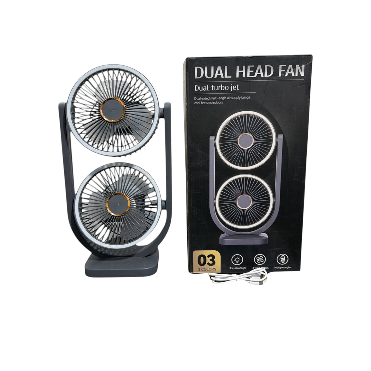 Mini Rechargeable Portable Fan – USB Rechargeable Handheld & Desktop Cooling Fan – LE-08