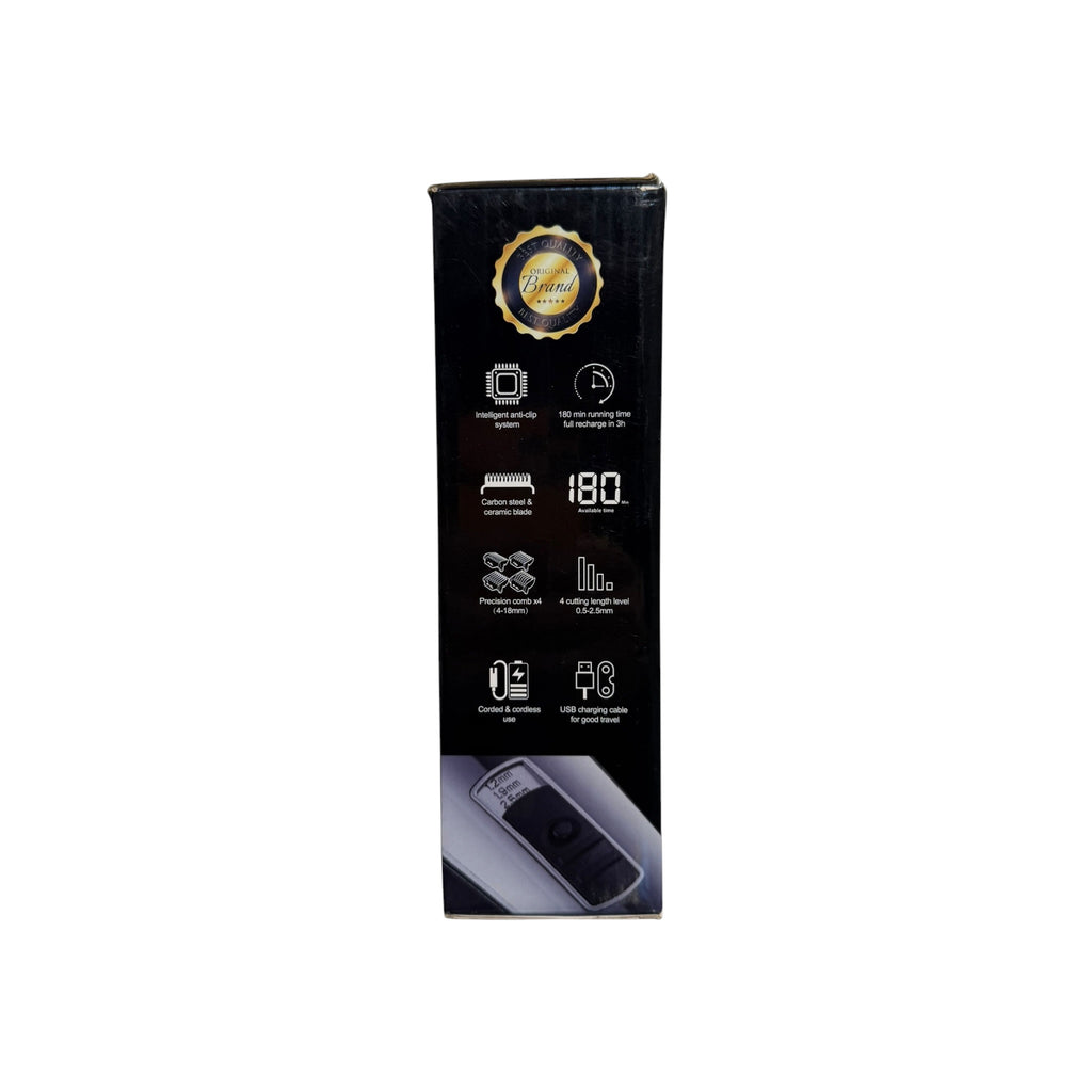 Professional Rechargeable Hair & Beard Trimmer – Precision Grooming Kit – LE-48