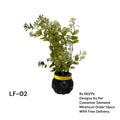 Artificial Green Floral Arrangement with Decorative Designer Pot – Modern Home Décor – LF-02