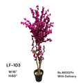 Artificial Green Floral Arrangement with Decorative Designer Pot – Modern Home Décor – LF-103