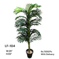 Artificial Green Floral Arrangement with Decorative Designer Pot – Modern Home Décor – LF-104