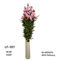 Artificial Green Floral Arrangement with Decorative Designer Pot – Modern Home Décor – LF-107