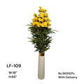 Artificial Green Floral Arrangement with Decorative Designer Pot – Modern Home Décor – LF-109
