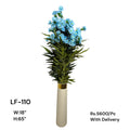 Artificial Green Floral Arrangement with Decorative Designer Pot – Modern Home Décor – LF-110