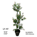 Artificial Green Floral Arrangement with Decorative Designer Pot – Modern Home Décor – LF-117