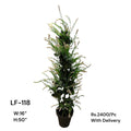 Artificial Green Floral Arrangement with Decorative Designer Pot – Modern Home Décor – LF-118