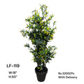 Artificial Green Floral Arrangement with Decorative Designer Pot – Modern Home Décor – LF-119