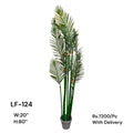 Artificial Green Floral Arrangement with Decorative Designer Pot – Modern Home Décor – LF-124