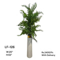 Artificial Green Floral Arrangement with Decorative Designer Pot – Modern Home Décor – LF-126