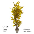 Artificial Green Floral Arrangement with Decorative Designer Pot – Modern Home Décor – LF-128