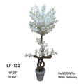 Artificial Green Floral Arrangement with Decorative Designer Pot – Modern Home Décor – LF-132