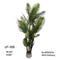 Artificial Green Floral Arrangement with Decorative Designer Pot – Modern Home Décor – LF-135