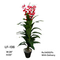 Artificial Green Floral Arrangement with Decorative Designer Pot – Modern Home Décor – LF-136