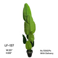 Artificial Green Floral Arrangement with Decorative Designer Pot – Modern Home Décor – LF-137