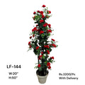 Artificial Green Floral Arrangement with Decorative Designer Pot – Modern Home Décor – LF-144