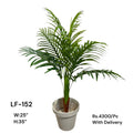 Artificial Green Floral Arrangement with Decorative Designer Pot – Modern Home Décor – LF-152