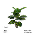 Artificial Green Floral Arrangement with Decorative Designer Pot – Modern Home Décor – LF-157