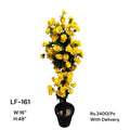 Artificial Green Floral Arrangement with Decorative Designer Pot – Modern Home Décor – LF-161