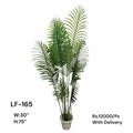 Artificial Green Floral Arrangement with Decorative Designer Pot – Modern Home Décor – LF-165