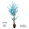 Artificial Green Floral Arrangement with Decorative Designer Pot – Modern Home Décor – LF-175