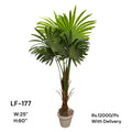 Artificial Green Floral Arrangement with Decorative Designer Pot – Modern Home Décor – LF-177