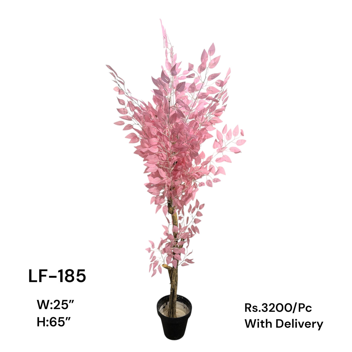 Artificial Green Floral Arrangement with Decorative Designer Pot – Modern Home Décor – LF-185