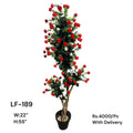 Artificial Green Floral Arrangement with Decorative Designer Pot – Modern Home Décor – LF-189