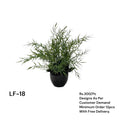 Artificial Green Floral Arrangement with Decorative Designer Pot – Modern Home Décor – LF-18