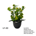 Artificial Green Floral Arrangement with Decorative Designer Pot – Modern Home Décor – LF-20