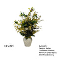 Artificial Green Floral Arrangement with Decorative Designer Pot – Modern Home Décor – LF-30