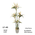 Artificial Green Floral Arrangement with Decorative Designer Pot – Modern Home Décor – LF-48