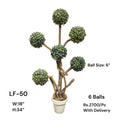Artificial Green Floral Arrangement with Decorative Designer Pot – Modern Home Décor – LF-50