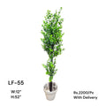 Artificial Green Floral Arrangement with Decorative Designer Pot – Modern Home Décor – LF-55