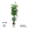Artificial Green Floral Arrangement with Decorative Designer Pot – Modern Home Décor – LF-56