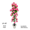 Artificial Green Floral Arrangement with Decorative Designer Pot – Modern Home Décor – LF-57