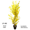 Artificial Green Floral Arrangement with Decorative Designer Pot – Modern Home Décor – LF-66