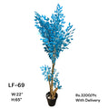 Artificial Green Floral Arrangement with Decorative Designer Pot – Modern Home Décor – LF-69