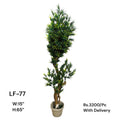 Artificial Green Floral Arrangement with Decorative Designer Pot – Modern Home Décor – LF-77