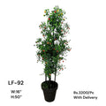 Artificial Green Floral Arrangement with Decorative Designer Pot – Modern Home Décor – LF-92
