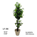 Artificial Green Floral Arrangement with Decorative Designer Pot – Modern Home Décor – LF-96