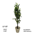 Artificial Green Floral Arrangement with Decorative Designer Pot – Modern Home Décor – LF-97